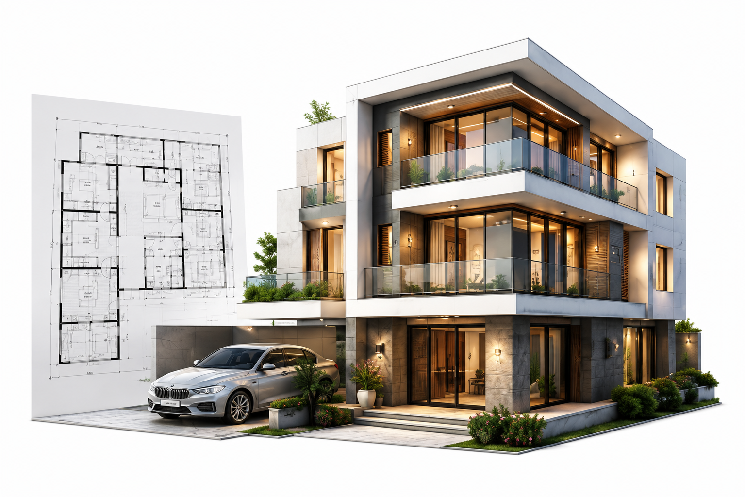 Real project house model